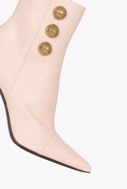 Nude leather Roni ankle boots - 5
