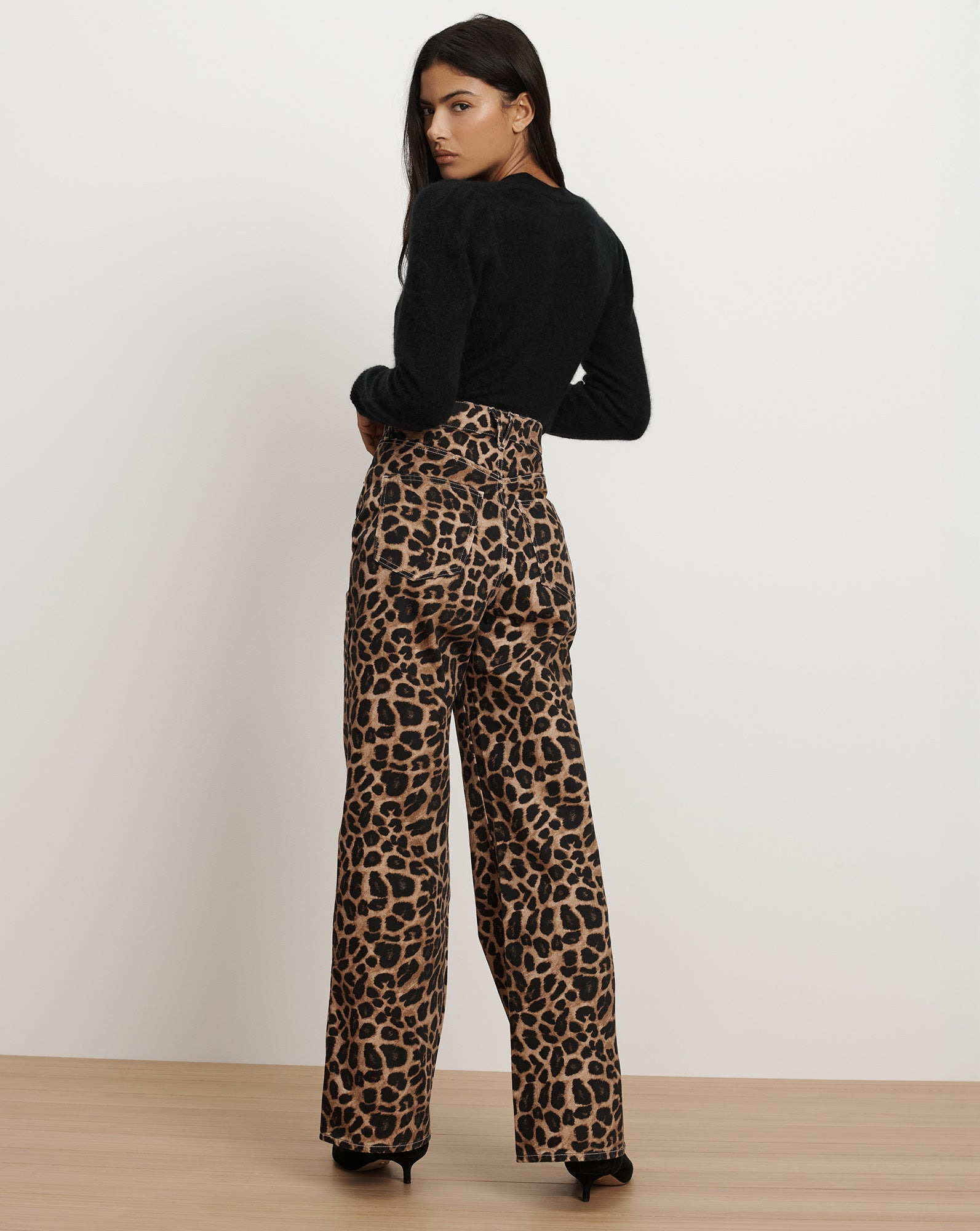 TAYLOR LEOPARD WIDE-LEG JEAN - 4