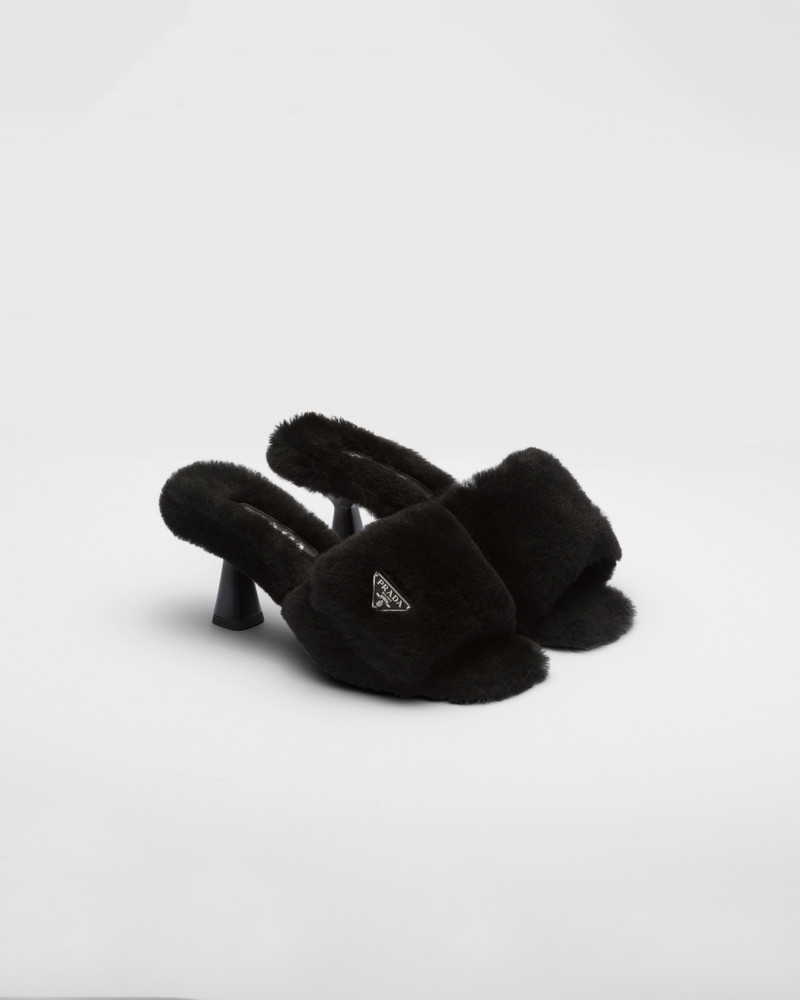 Shearling sandals 1