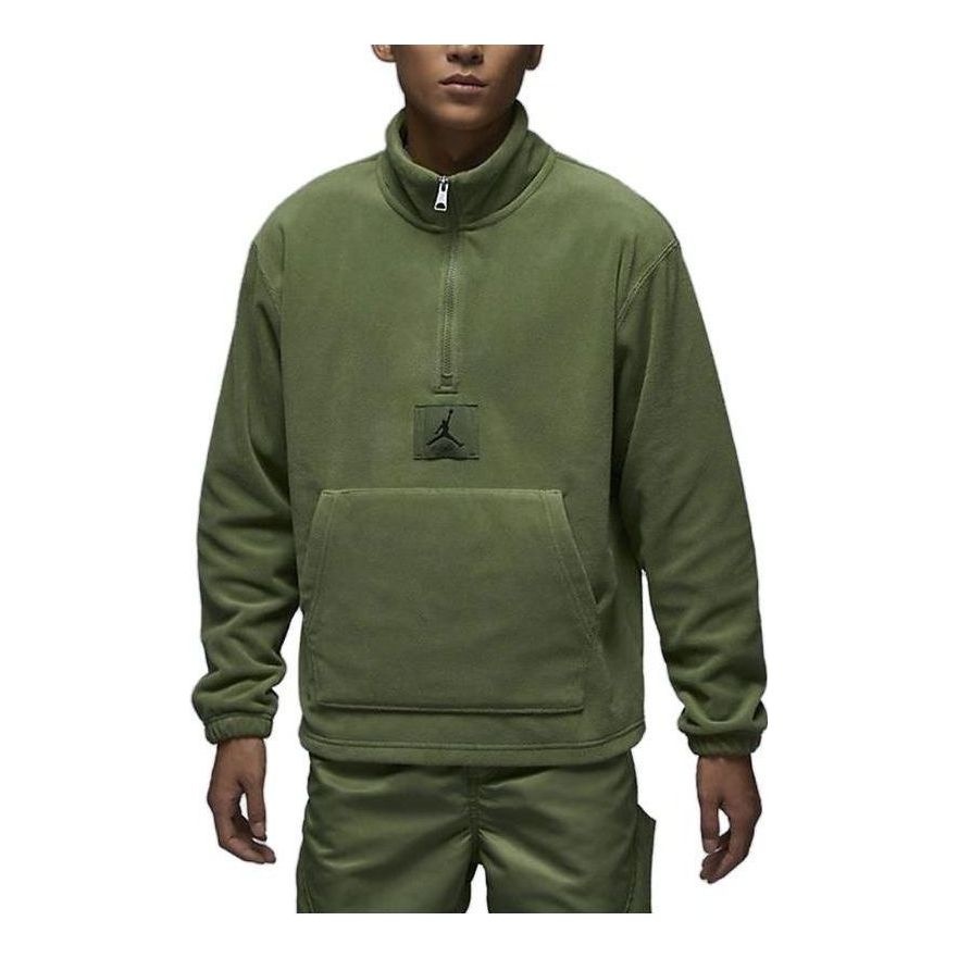 Air Jordan Essentials Winterized Fleece Half-Zip 'Sky J LT Olive' FD7864-340 - 2