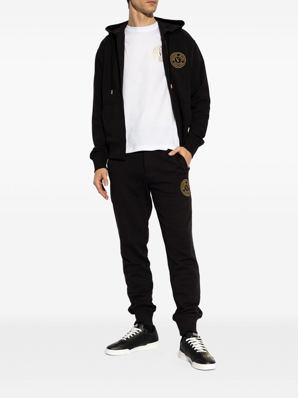 logo-embroidered sneakers - 6