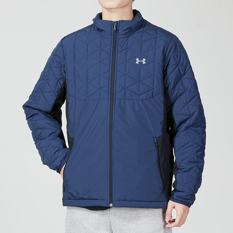 Under Armour UA ColdGear Reactor Storm Hybrid Full Zip Golf Jacket 'Blue' 1364642-408 - 3