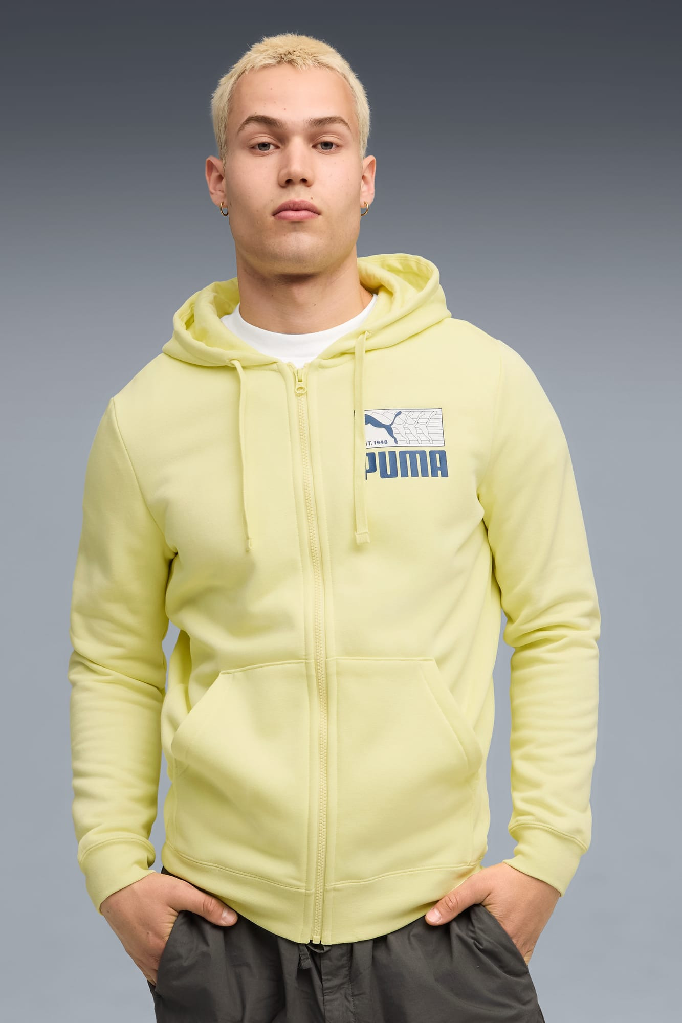 Graphic Repeat FZ Hoodie Men - 3