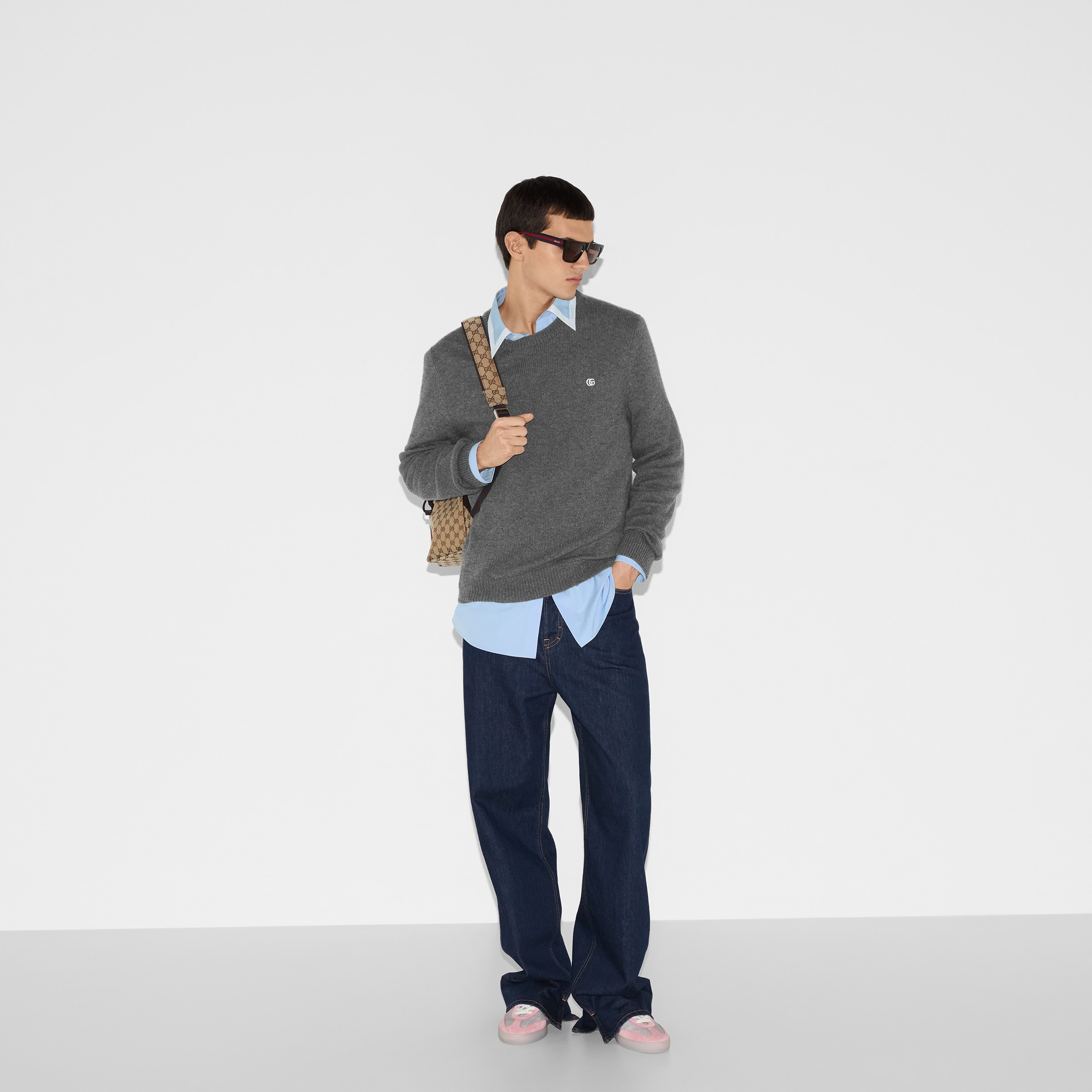 Embroidered wool cashmere sweater - 6