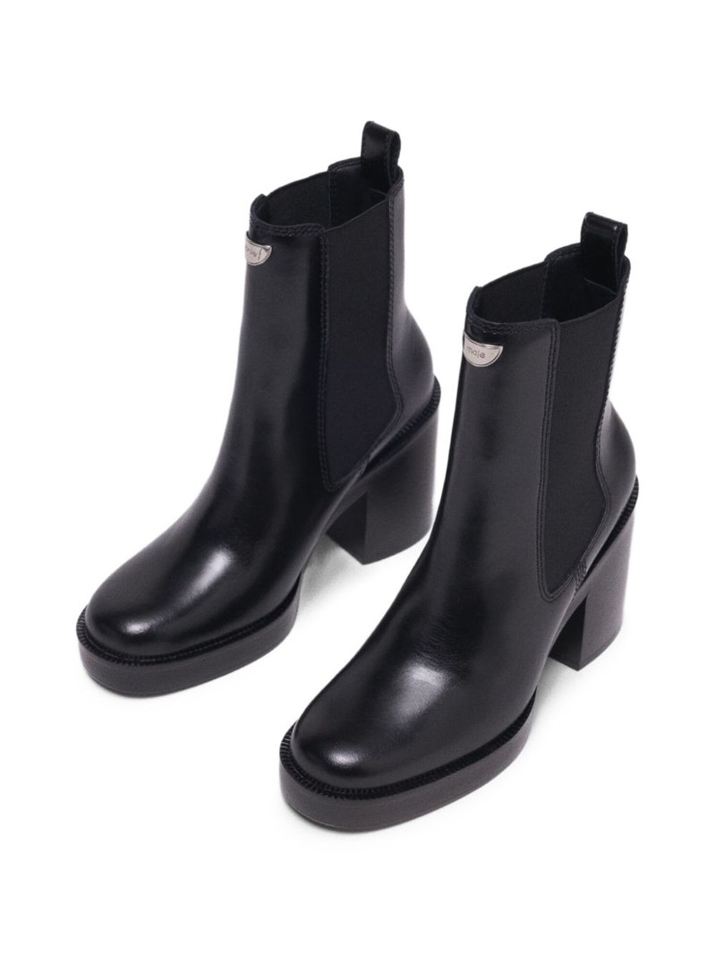 maje leather chelsea boots outlook