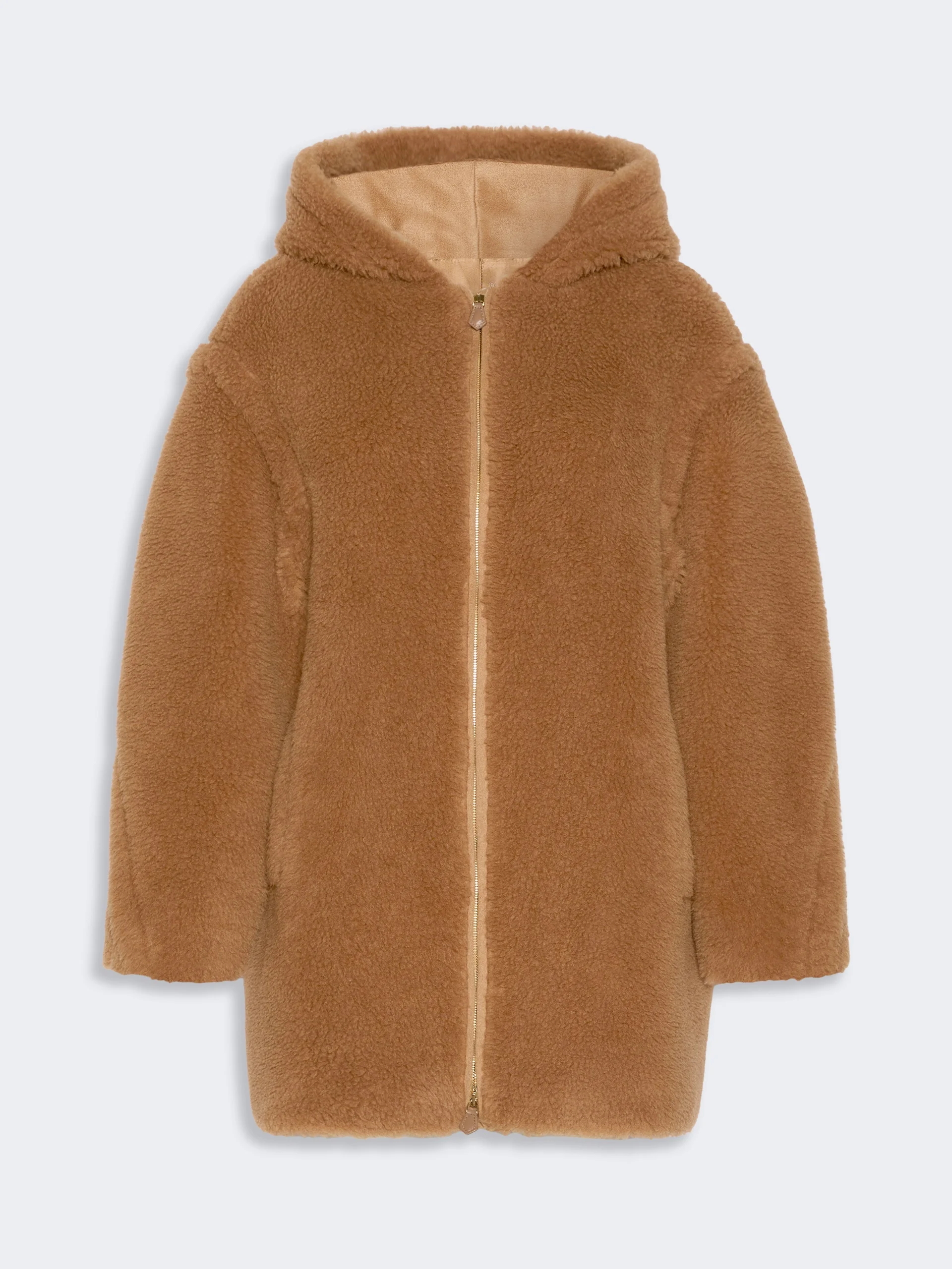 BRAVO Teddy fabric coat - CAMEL - 1