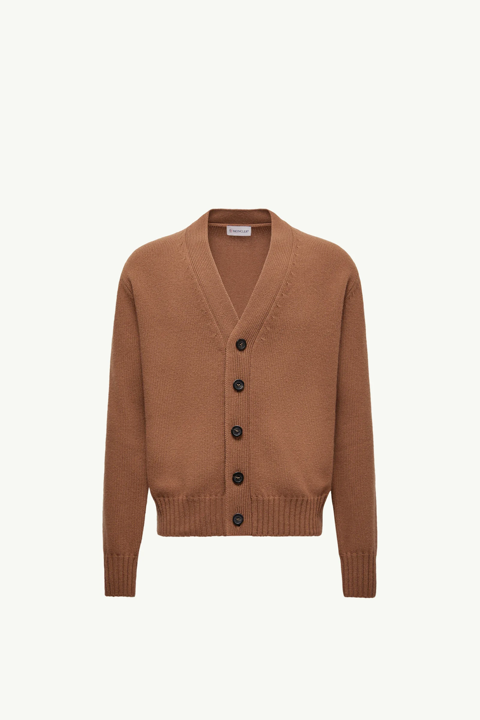V-Neck Wool Cardigan - 1