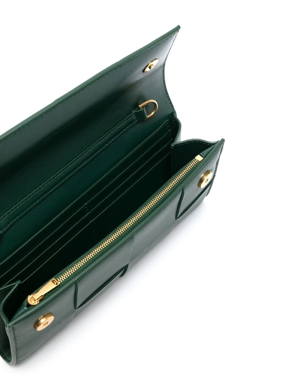 Cassette leather clutch bag - 5