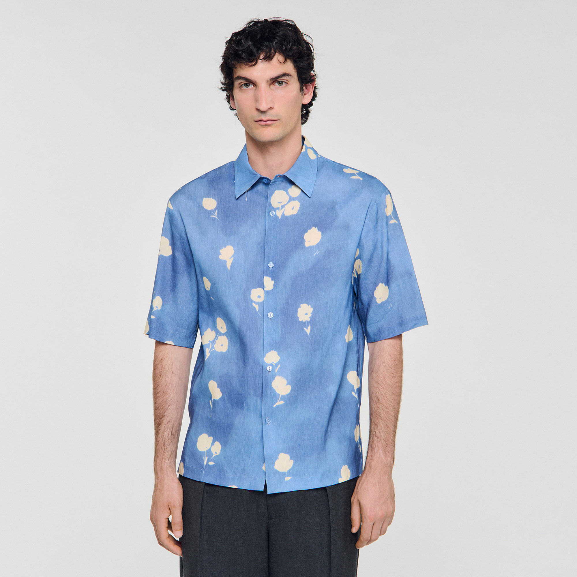 FLORAL MOTIF SHIRT - 4