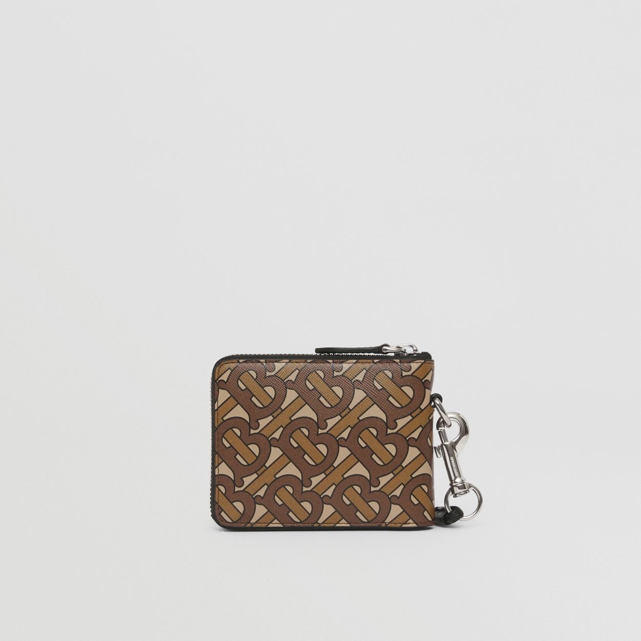 Monogram Print Leather Ziparound Wallet Lanyard - 6