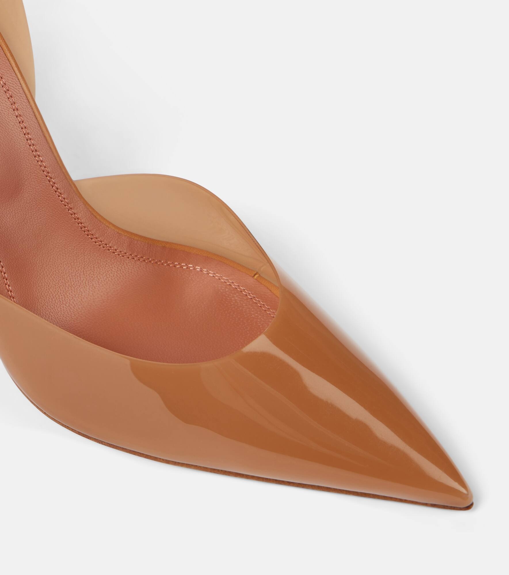 Holli Glass 95 PVC slingback pumps - 7