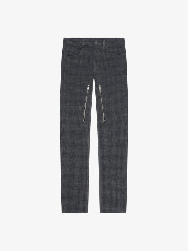 JEANS IN 4G DENIM WITH ZIPPERS - 1