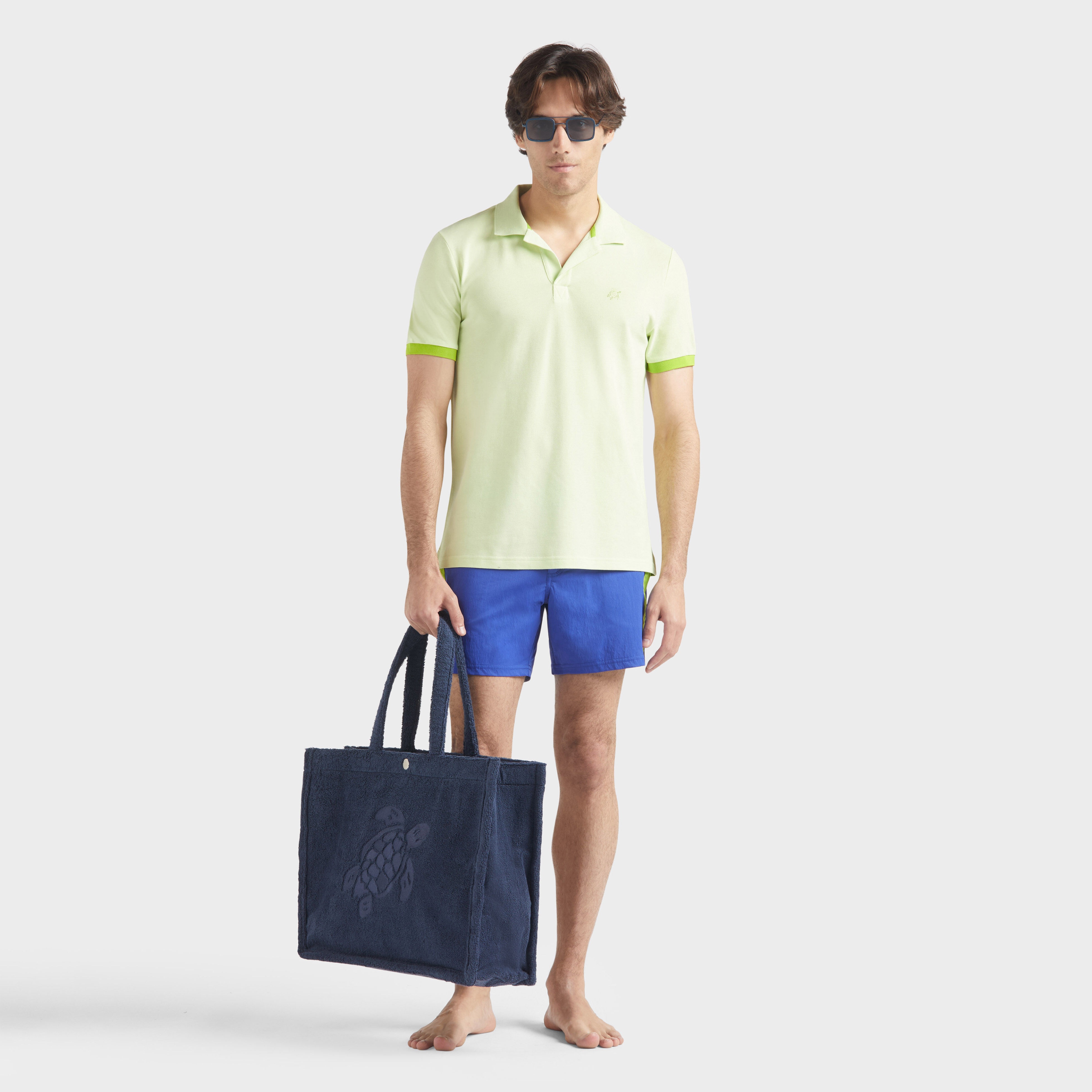Men Cotton Polo Solid - 5
