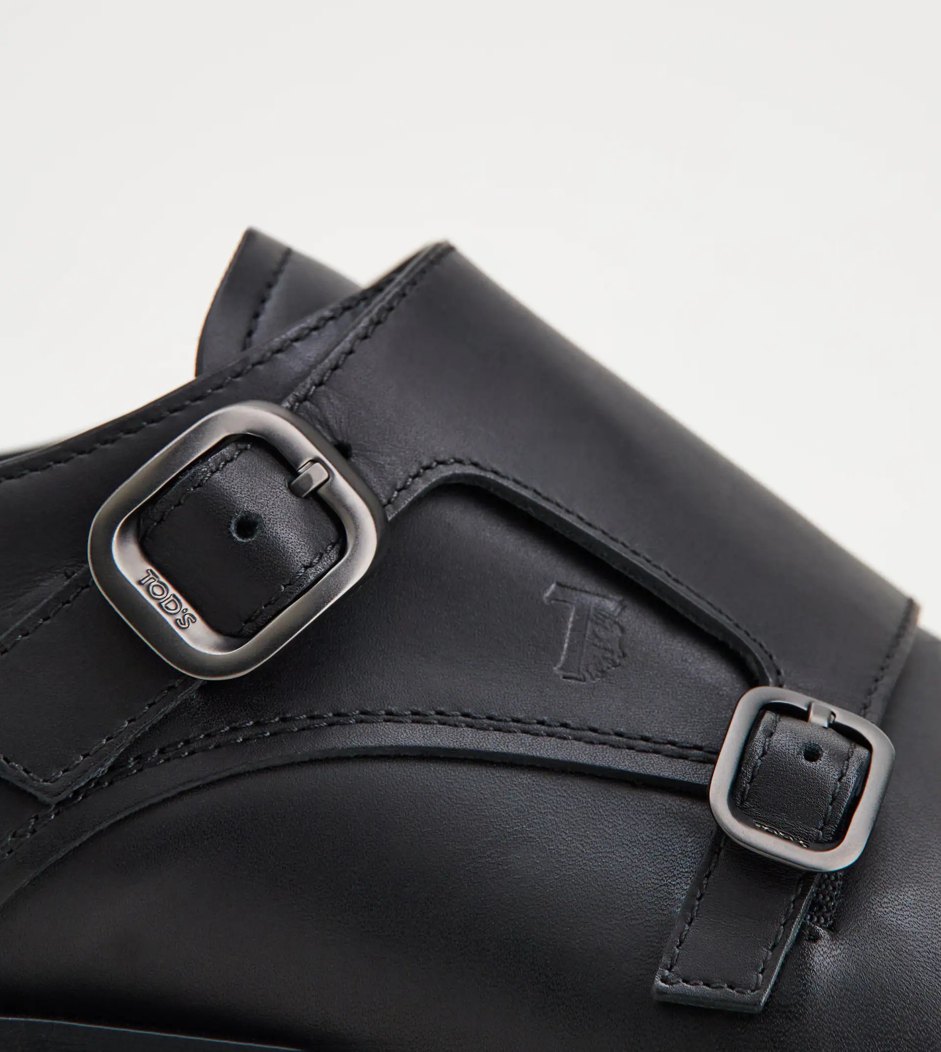 MONKSTRAP IN LEATHER - BLACK - 5