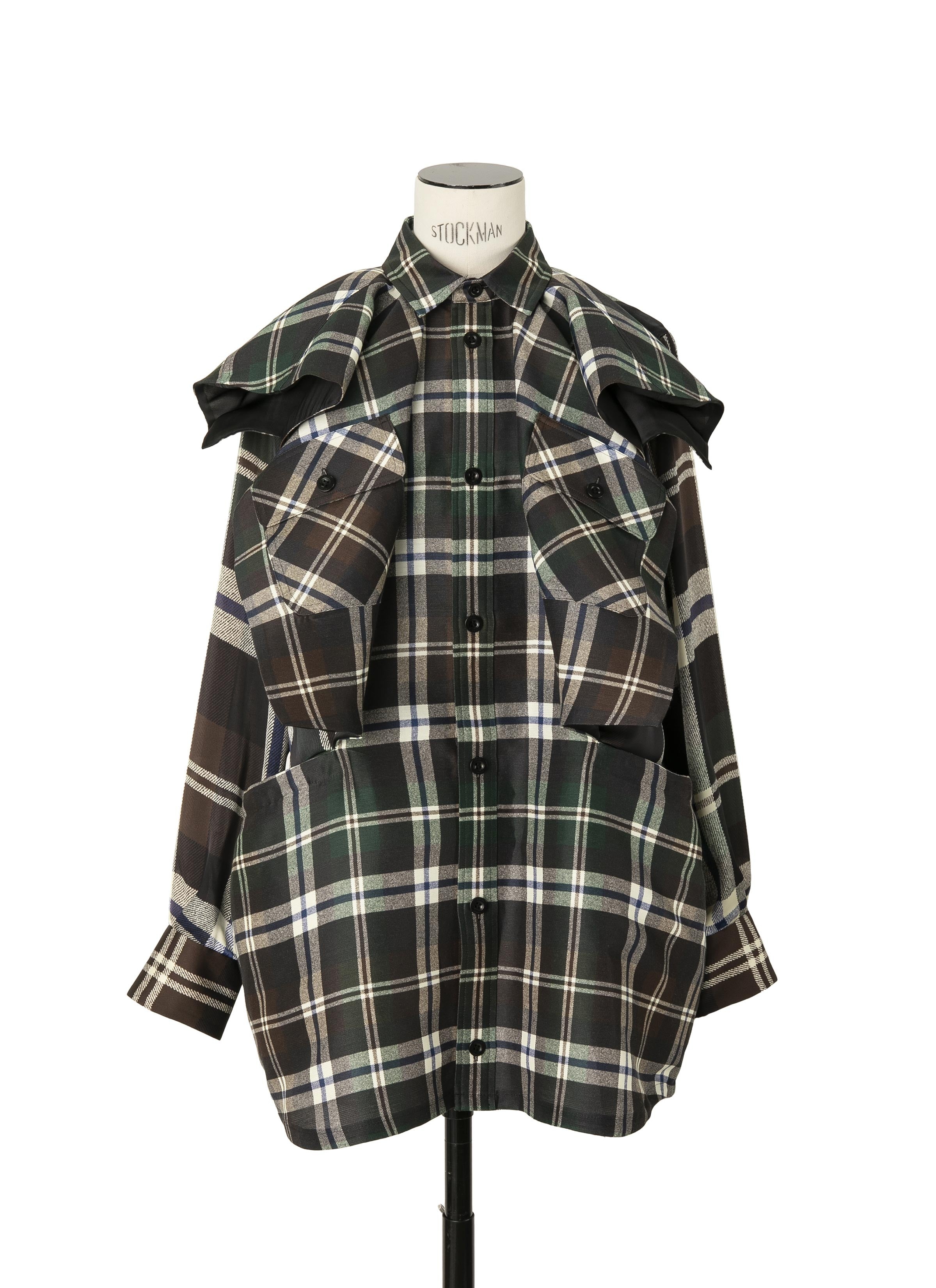 Plaid Print Dress - 1