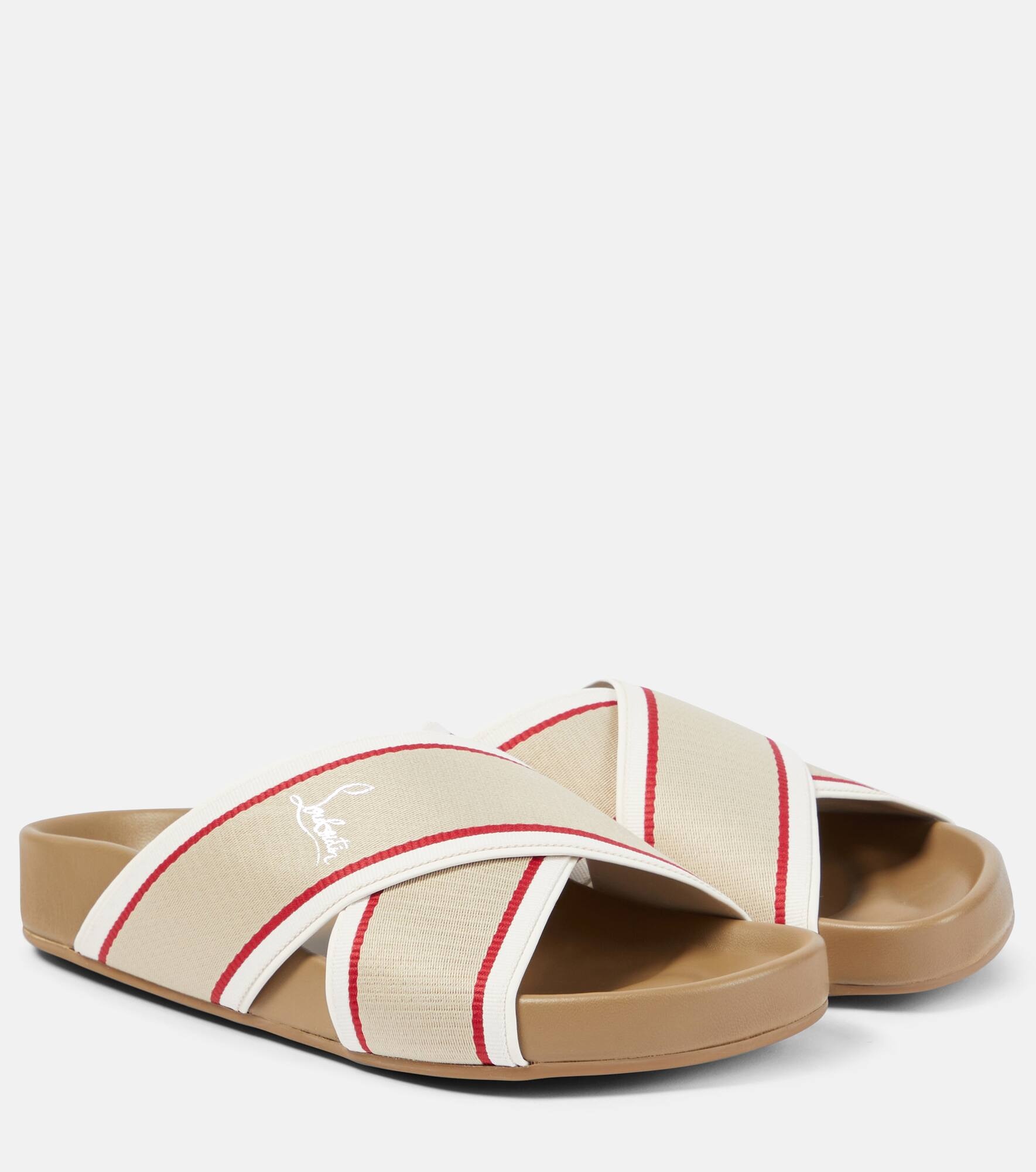 Hot Cross Bizz ribbon sandals - 1