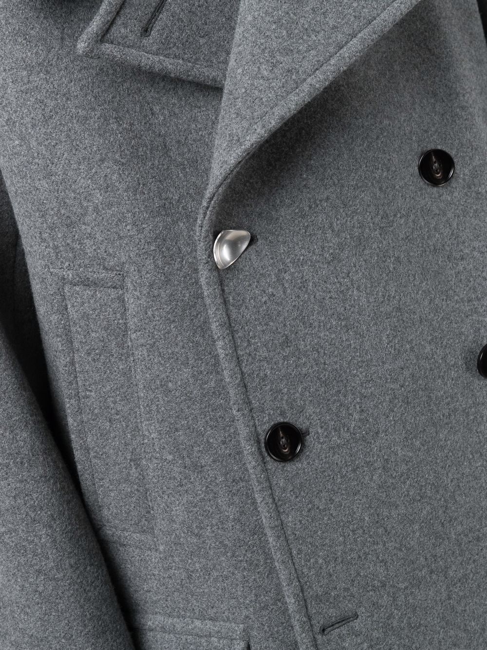 double-breasted tailored coat - 5