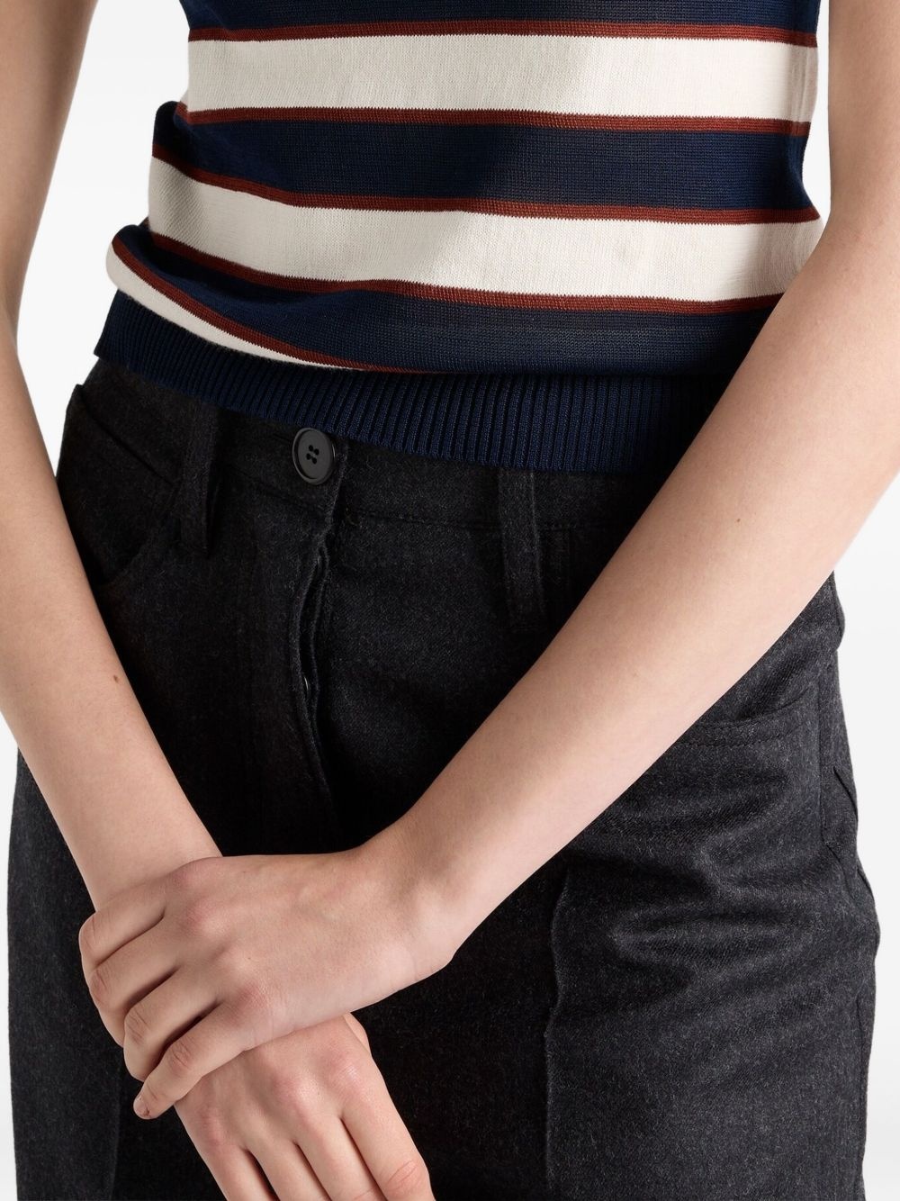 striped T-shirt - 4