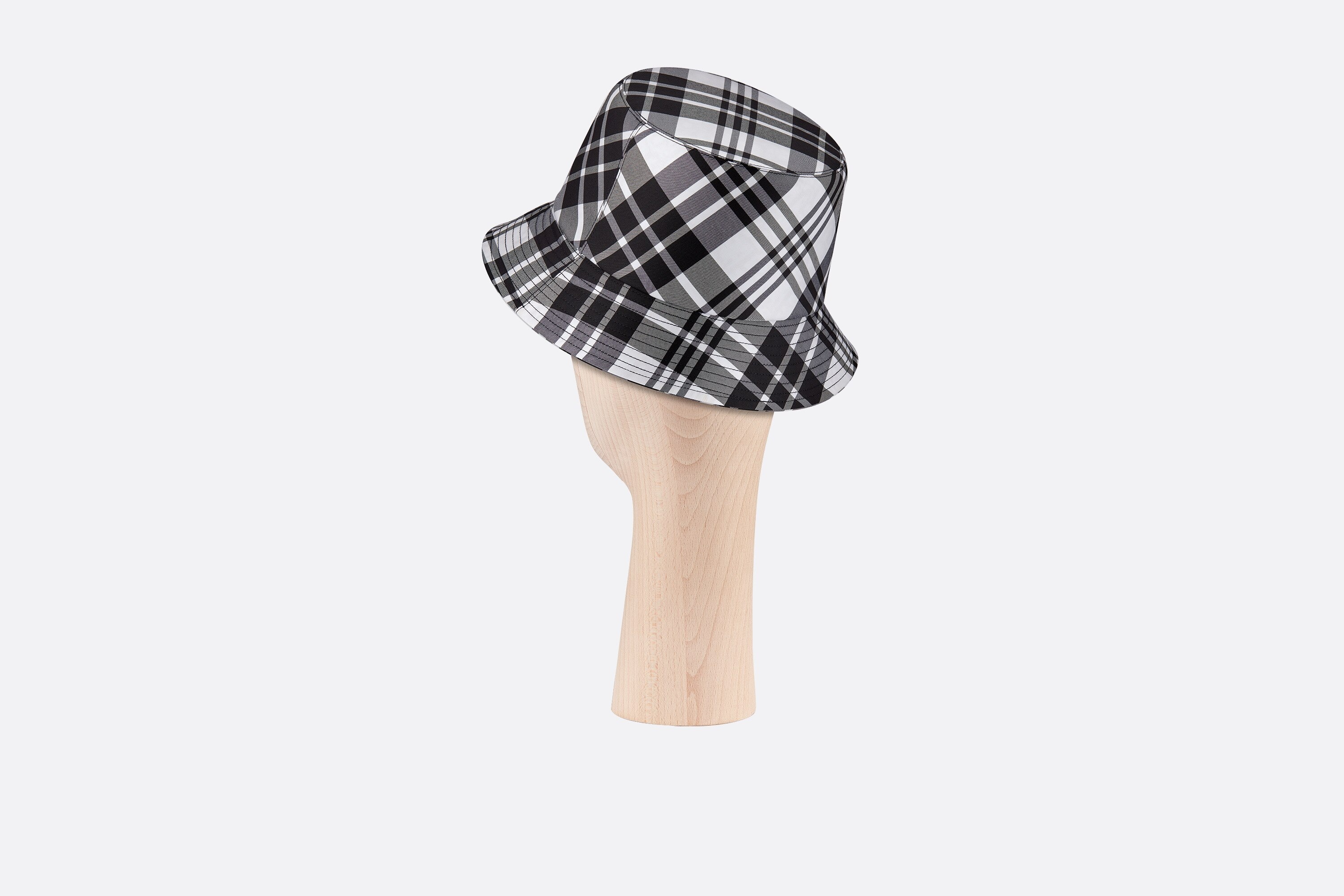 Reversible Check'n'Dior Small Brim Bucket Hat - 2