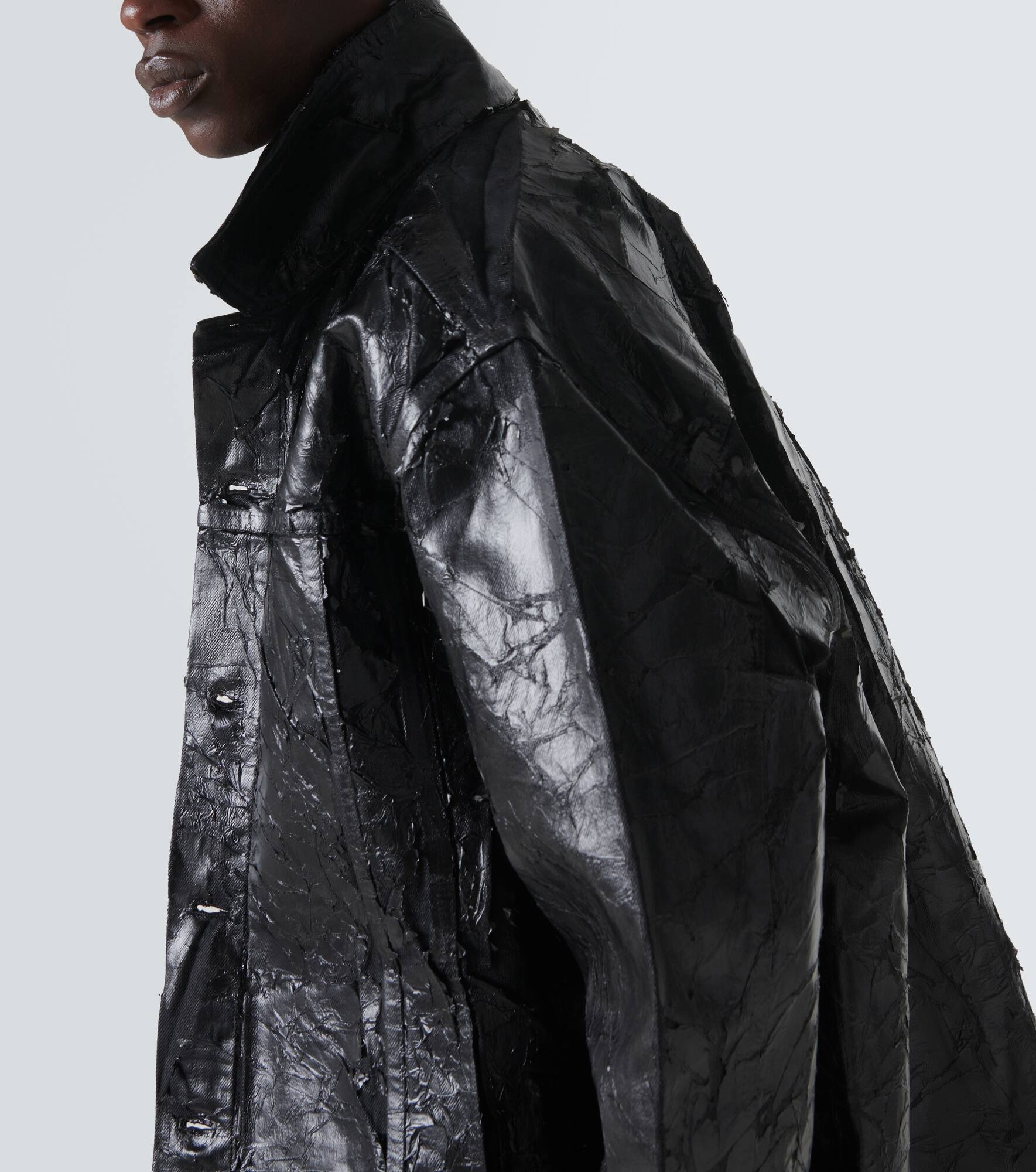Coated denim jacket - 5