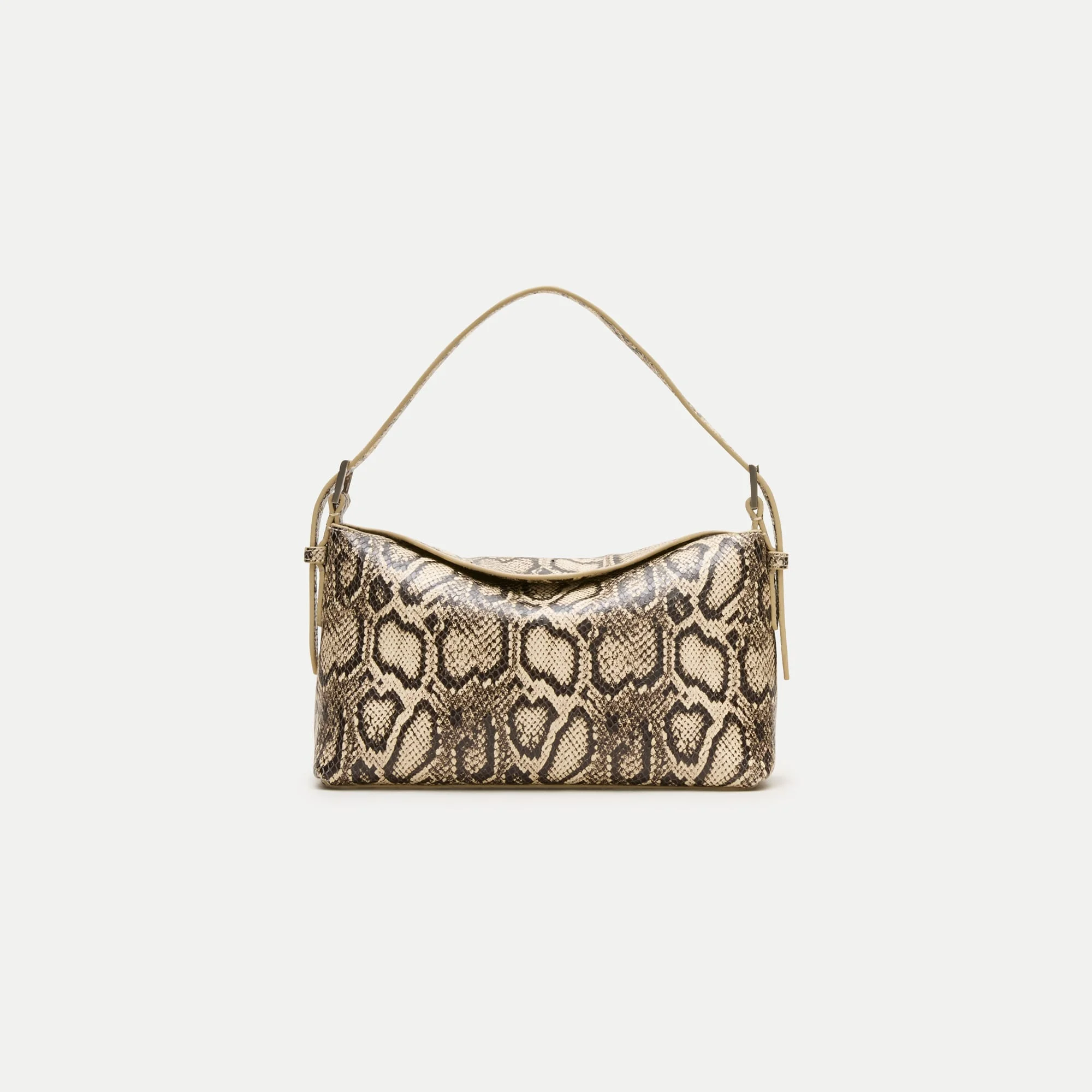 Berkeley small shoulder bag in snake-embossed leather with adjustable strap - 1