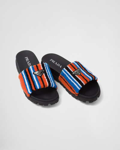 Prada Terry cloth slides outlook