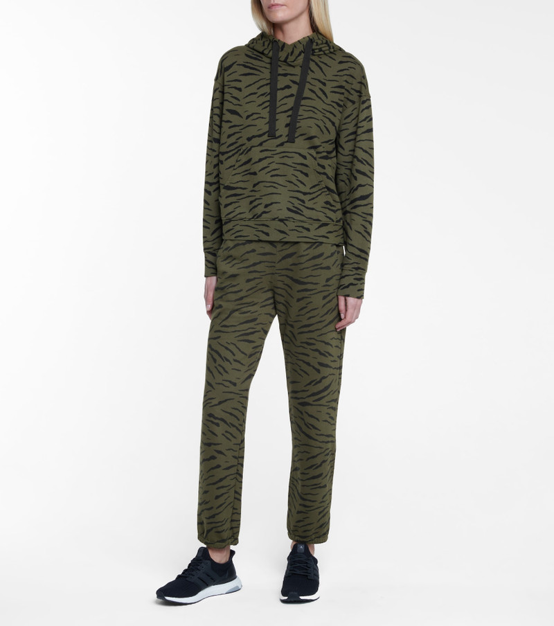 velvet Roseanne printed cotton hoodie outlook
