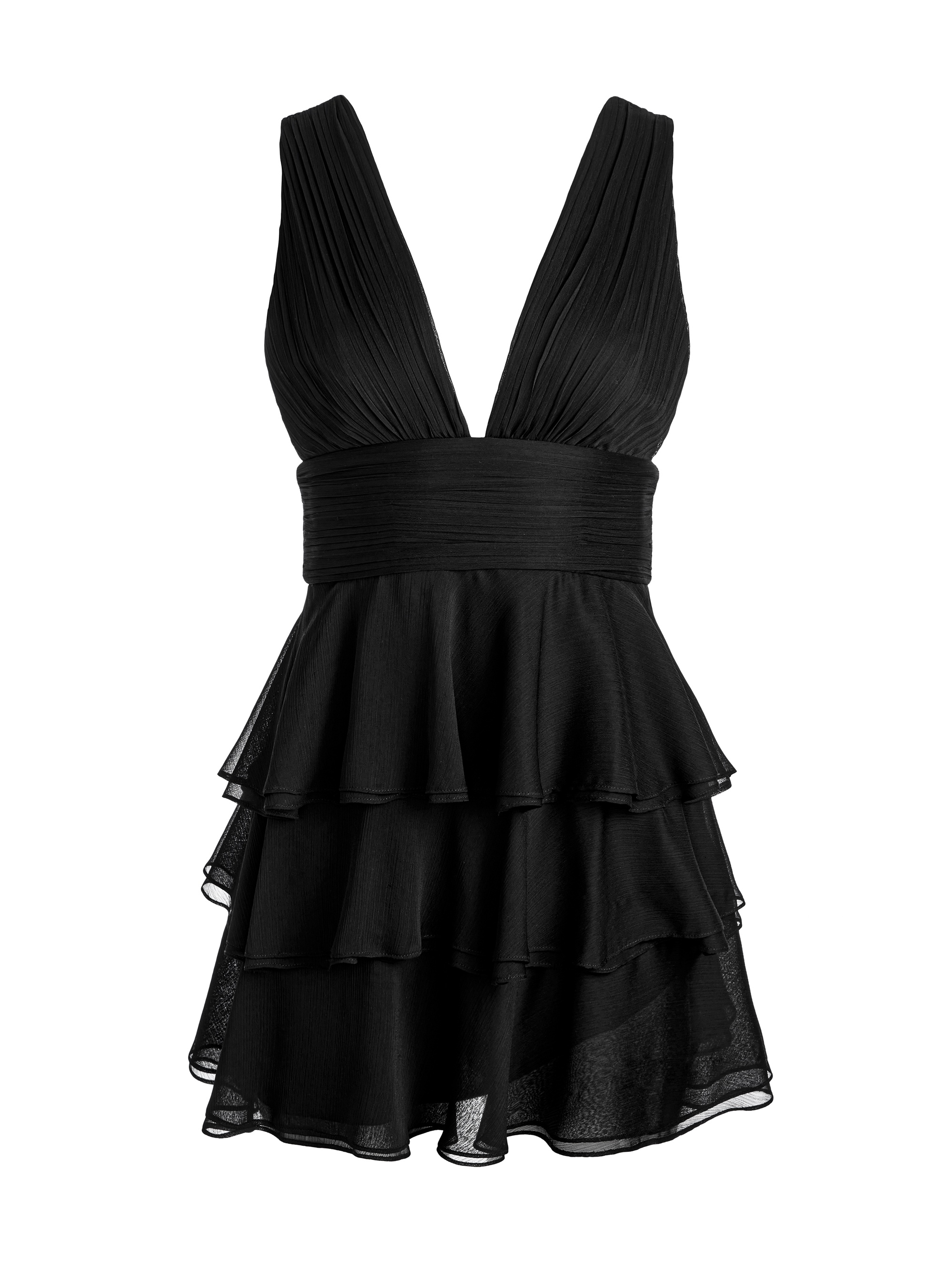 HOLLY RUFFLED MINI DRESS - 1