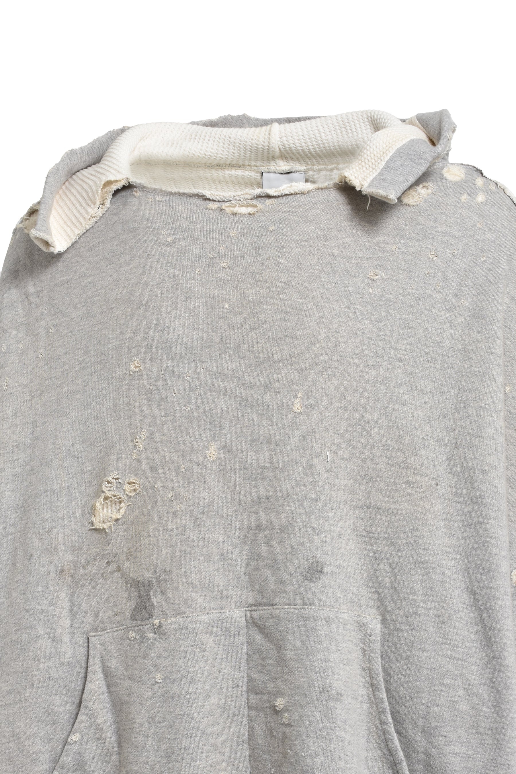 DOUBLE FACE HOODIE / GRY - 4