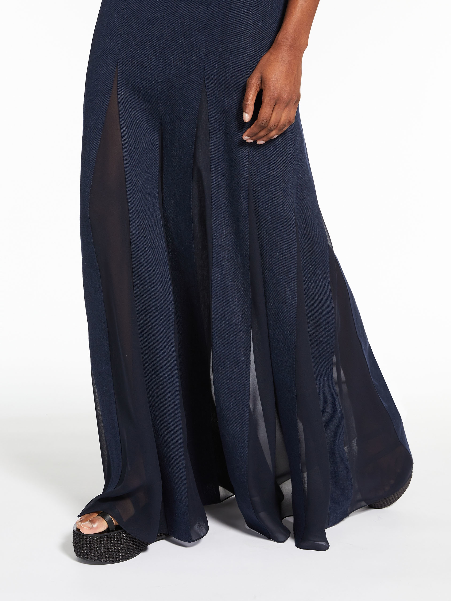 NICIA Silk georgette skirt - 5