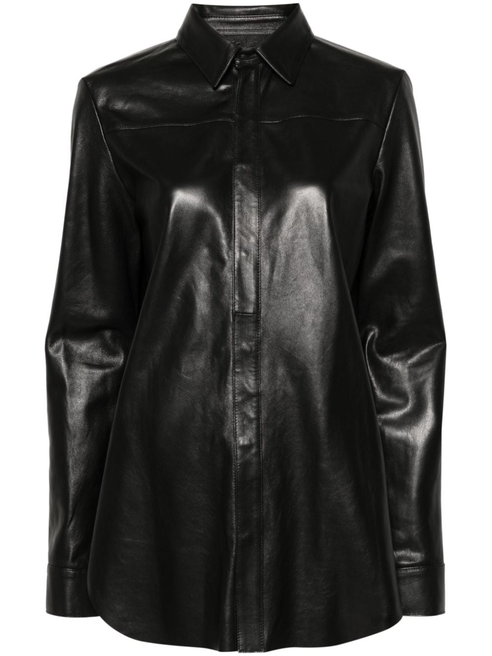 leather shirt - 1