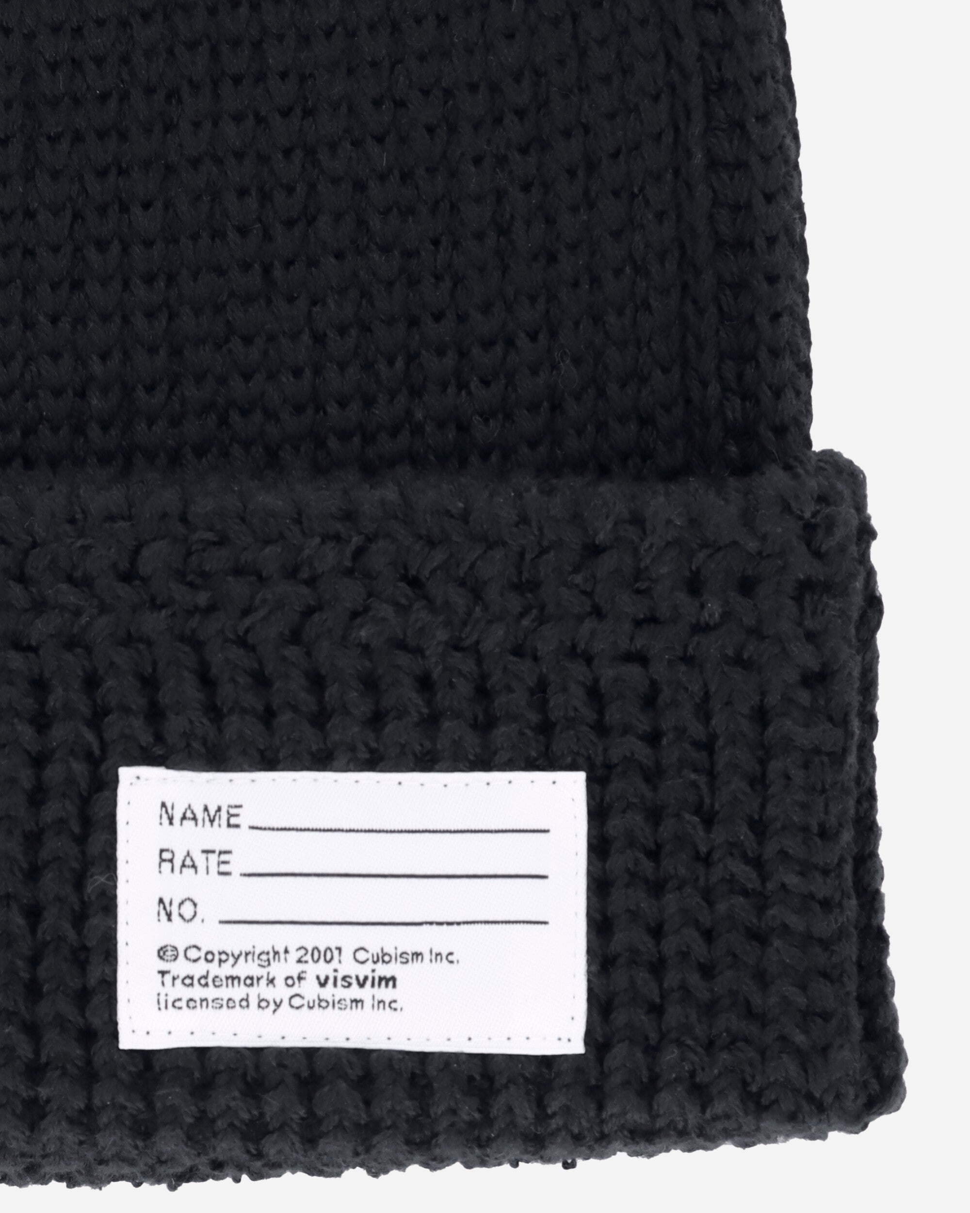 Knit Cotton Beanie Black - 4