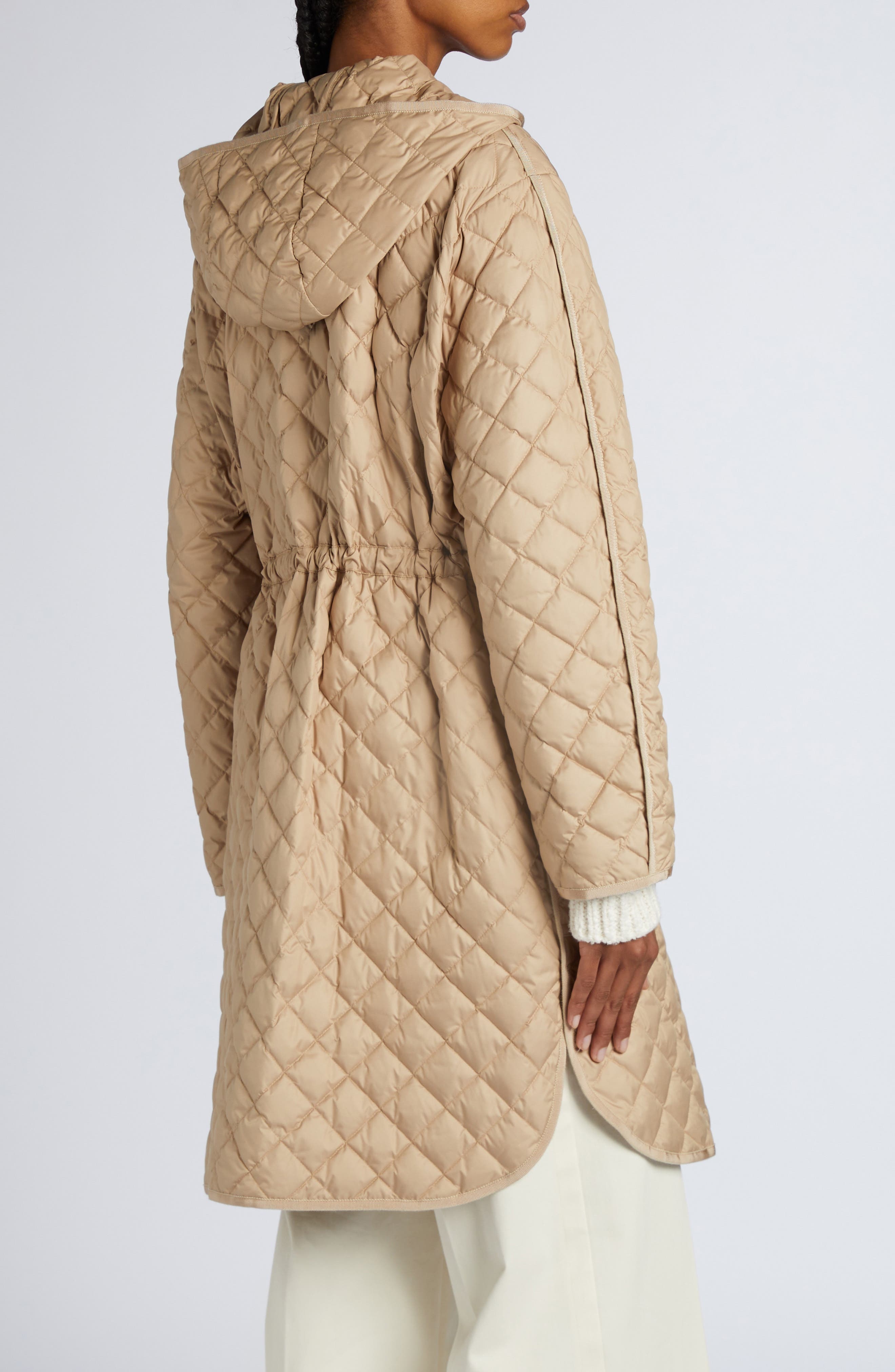 Moncler Etelan Down Long Parka in Beige at Nordstrom - 3