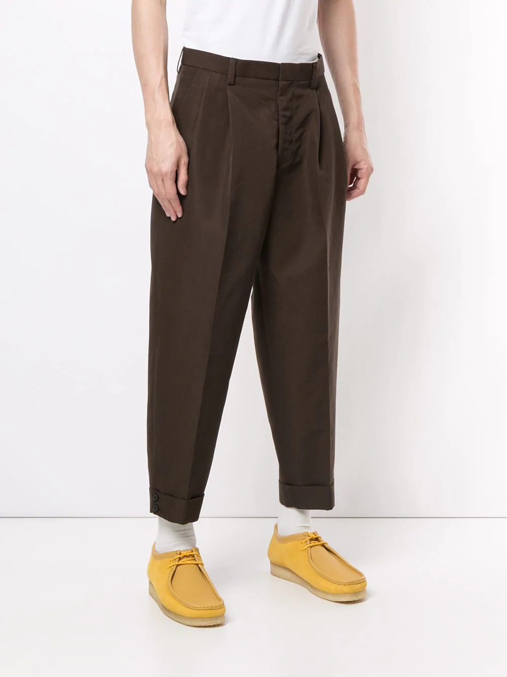 tapered cropped trousers - 3