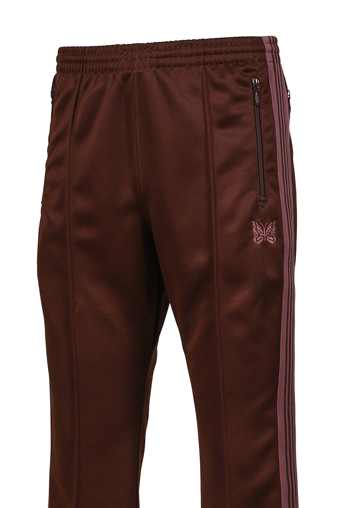BOOT-CUT TRACK PANT - POLY SMOOTH / BRW - 10