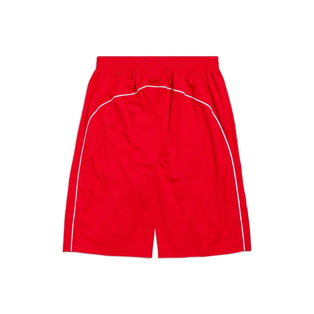 Men's Soccer Baggy Shorts in Red/white - 6