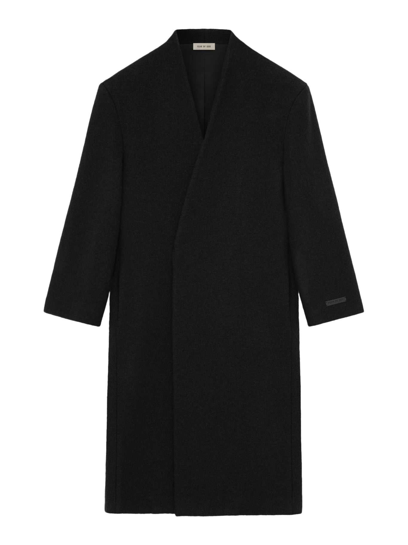 WOOL SHOULDERLESS COAT - 1