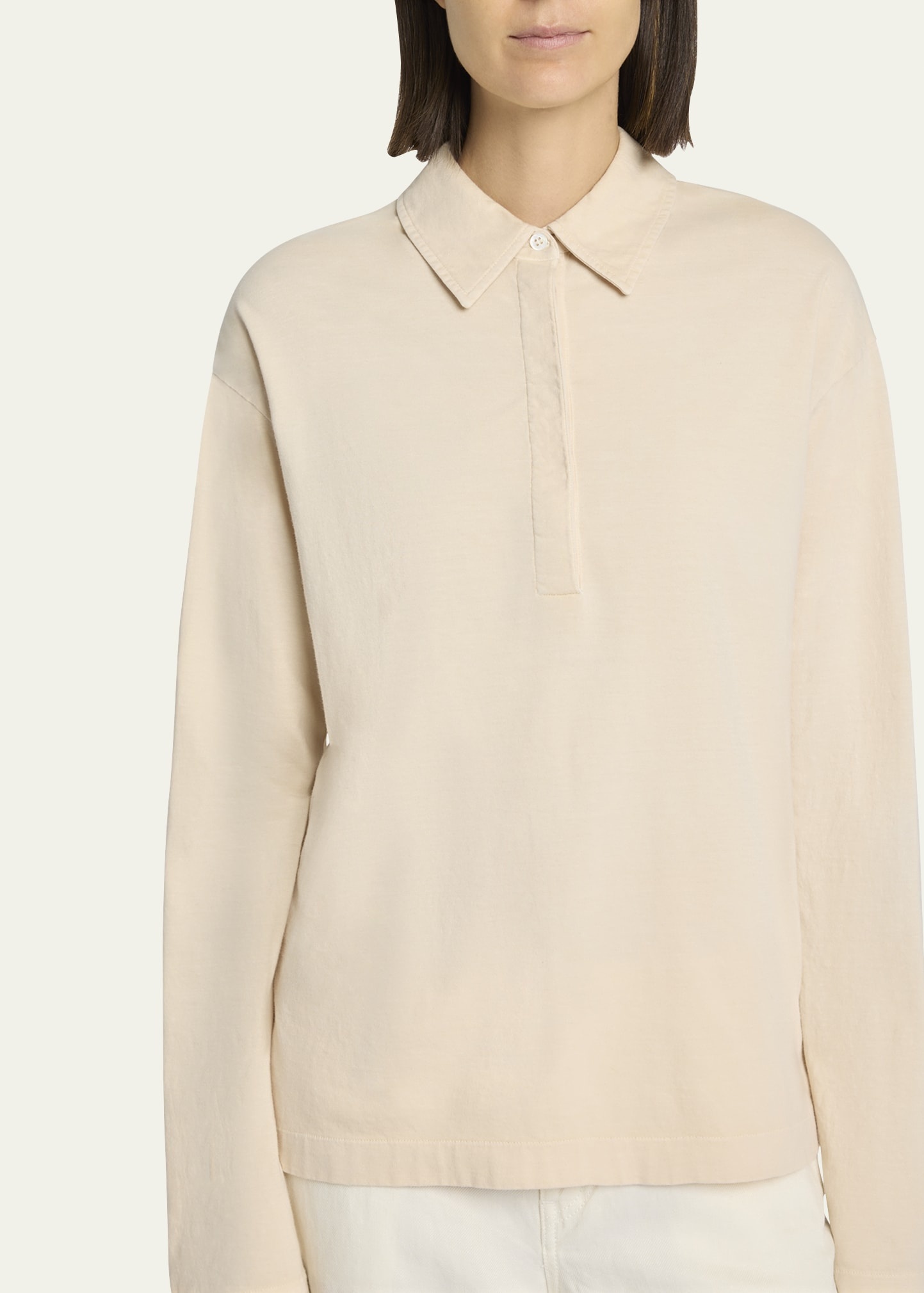 Roddie Long Sleeve Polo Top - 5