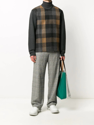 Lanvin brushed check sweatshirt outlook