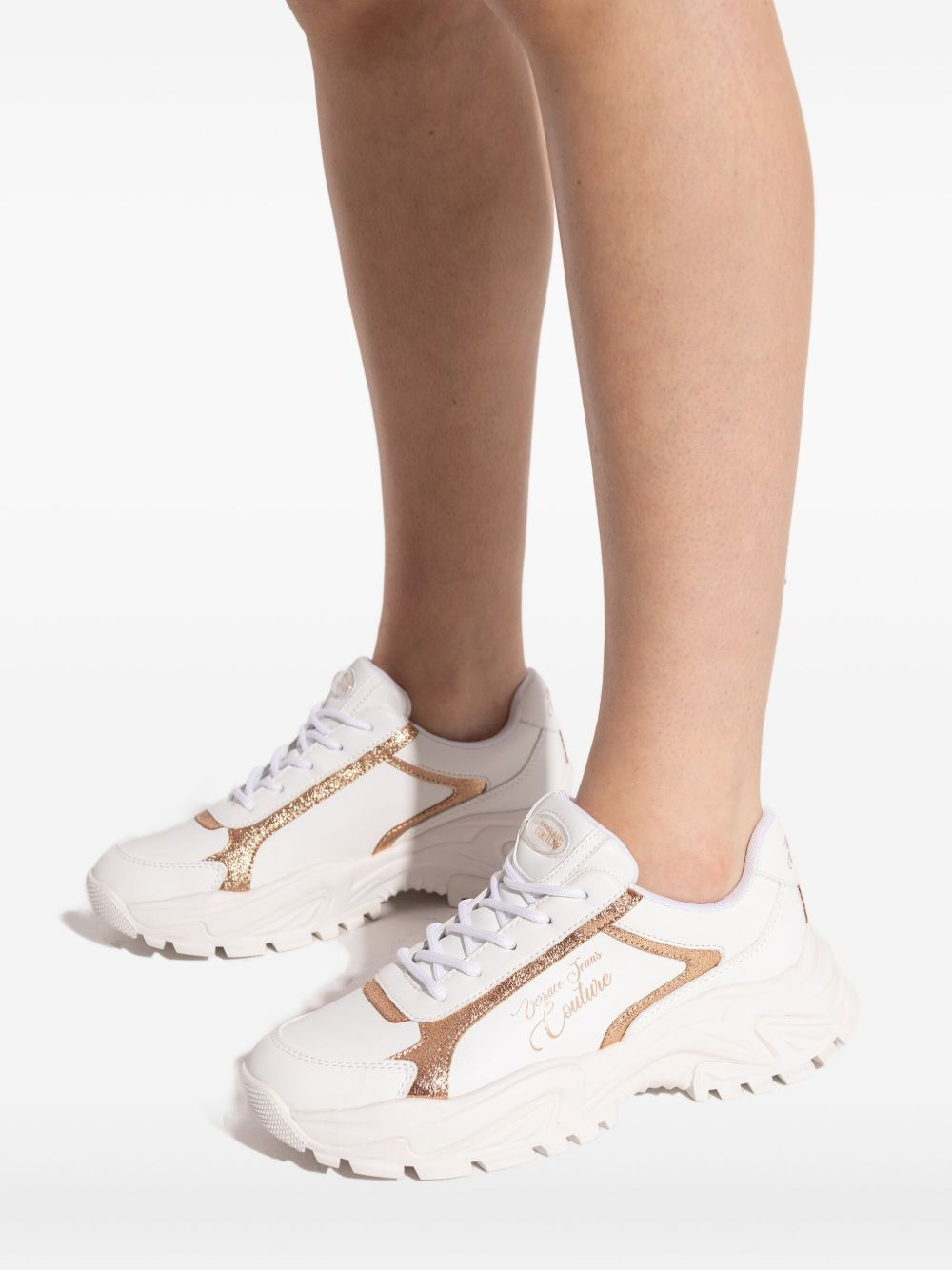 glitter detail sneakers - 3