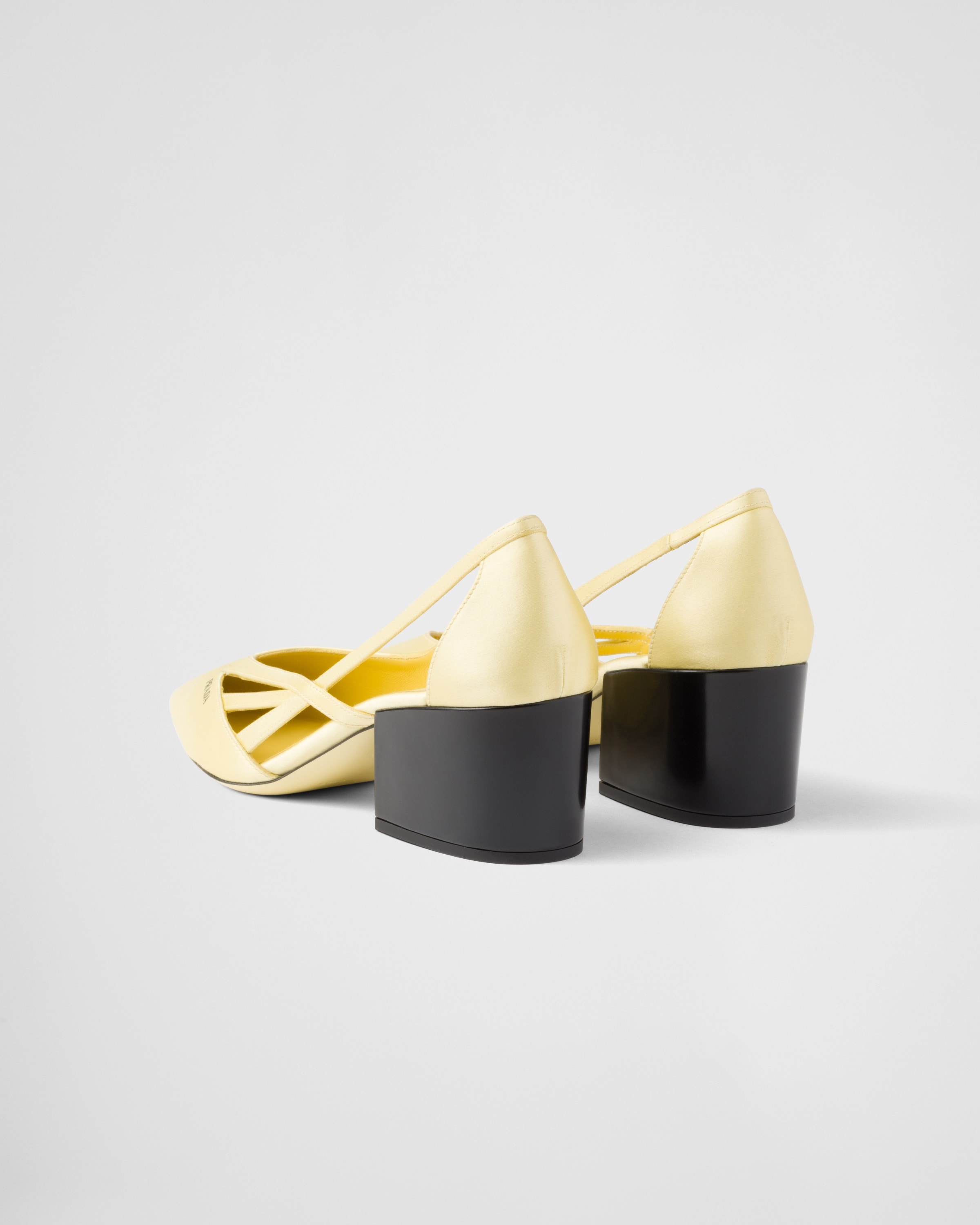 Satin cut-out pumps - 5