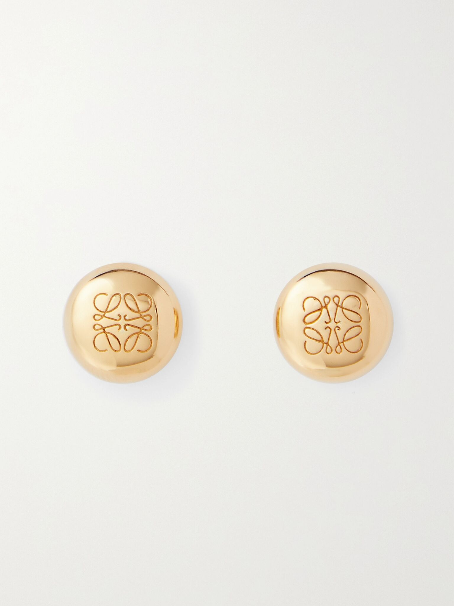 Anagram Pebble gold-plated earrings Gold - 1