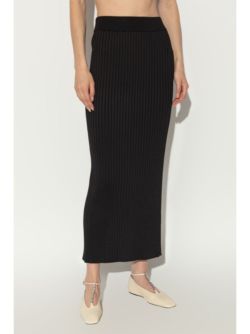 ribbed-knit pencil skirt - 3