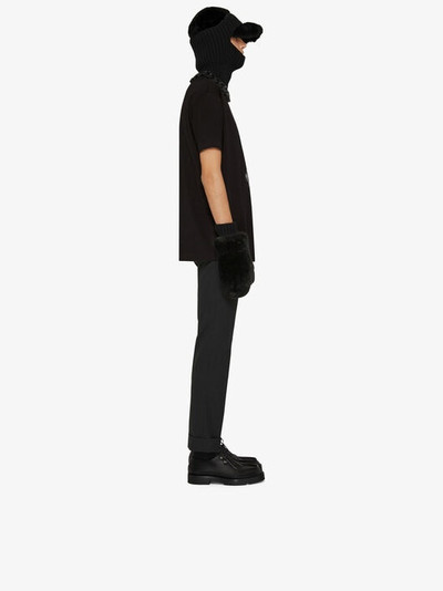 Givenchy SLIM FIT PANTS IN WOOL WITH METALLIC DETAILS outlook