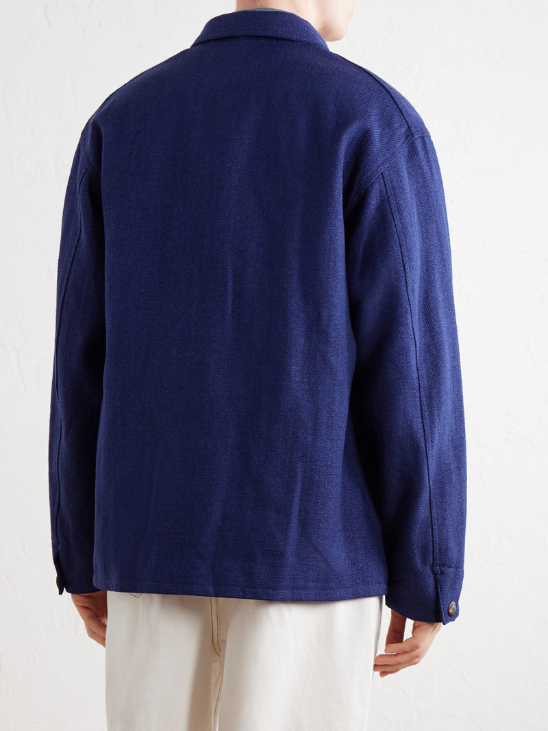 Baker Textured Wool and Linen-Blend Jacket 4