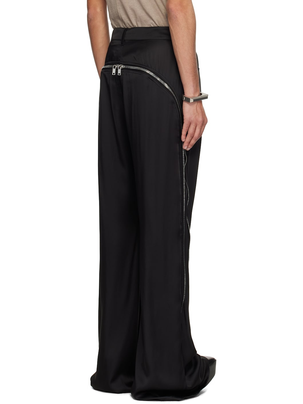 Black Hollywood Bolan Banana Trousers - 3