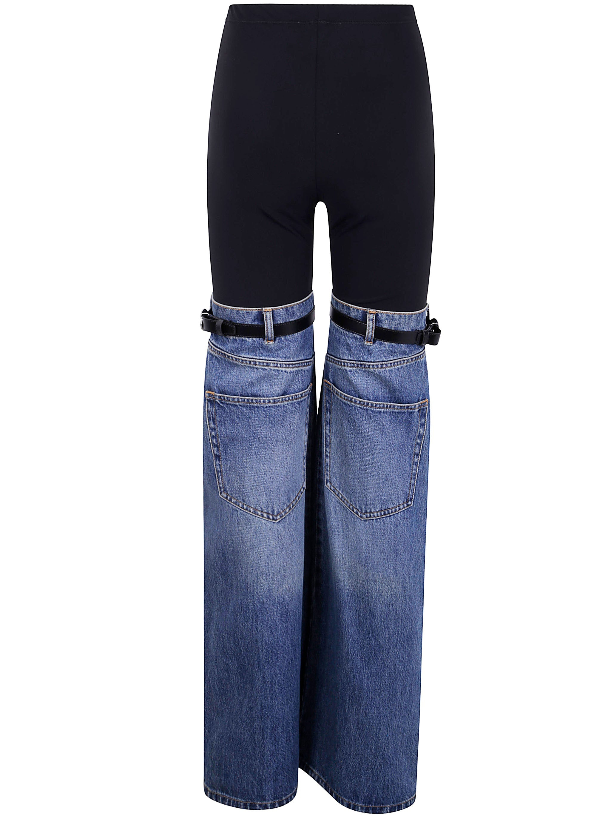 Coperni Women Hybrid Denim Trousers - 7