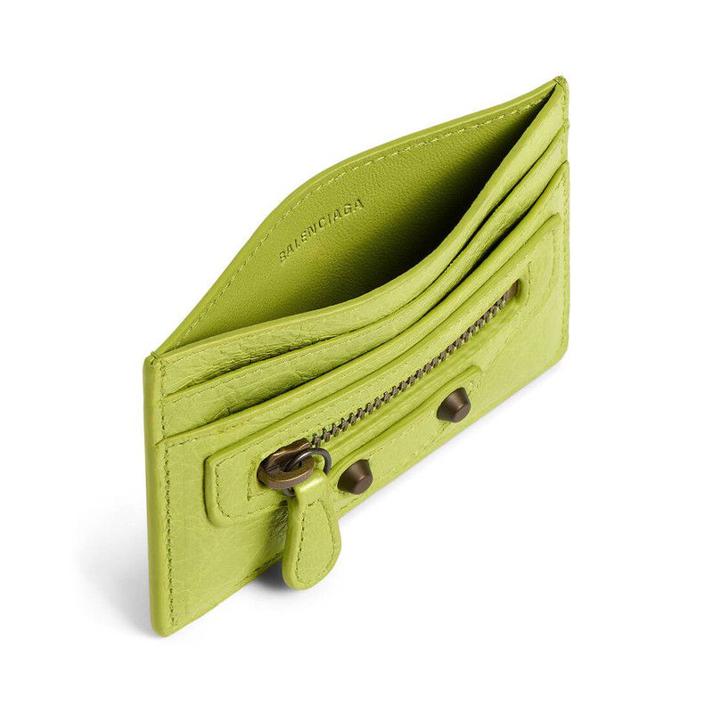 BALENCIAGA Women's Le City Card Holder in Pistache outlook