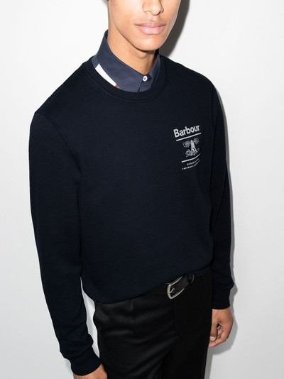 Barbour Reed logo-print sweatshirt outlook