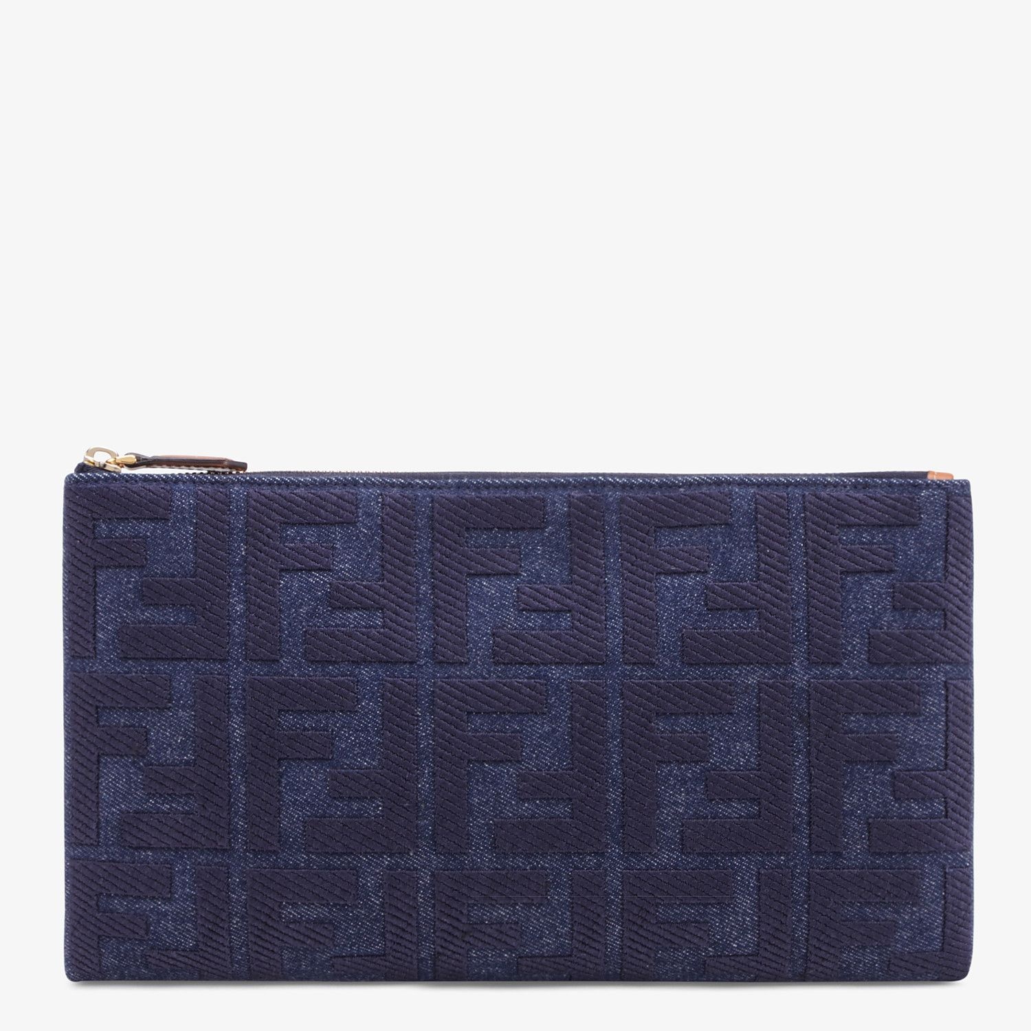 Blue denim pouch - 1